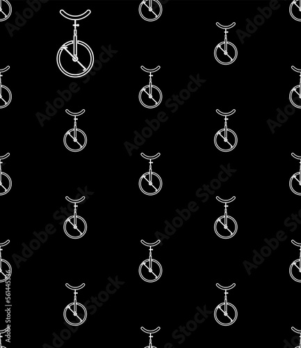 Unicycle Icon Seamless Pattern Y_2110001