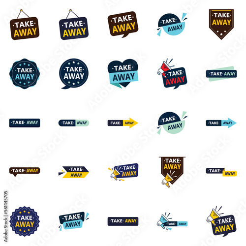 Take Away 25 High Impact Vector Pack for Your Next Food Promotion Campaign