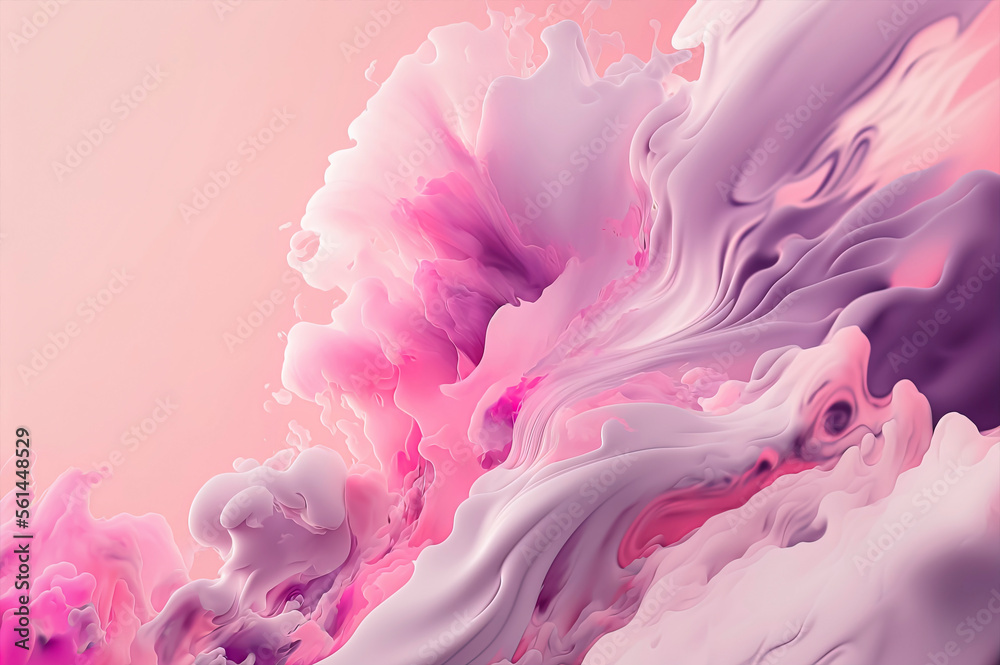 pink pastel abstract wave wallpaper