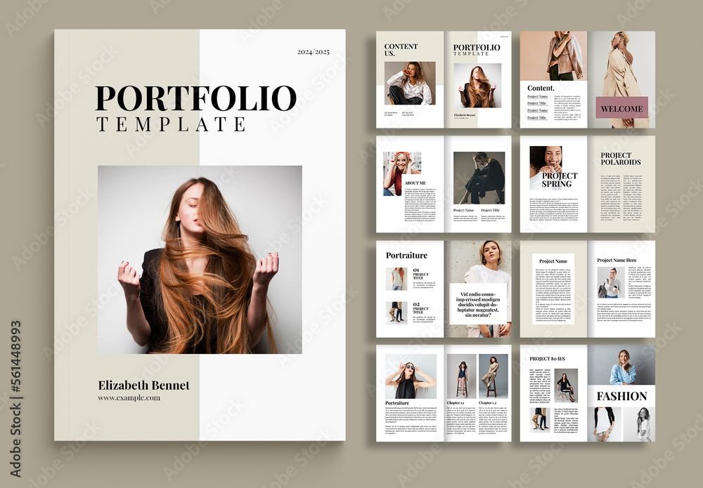 Portfolio Template Indesign Images – Browse 4,676 Stock Photos, Vectors,  and Video