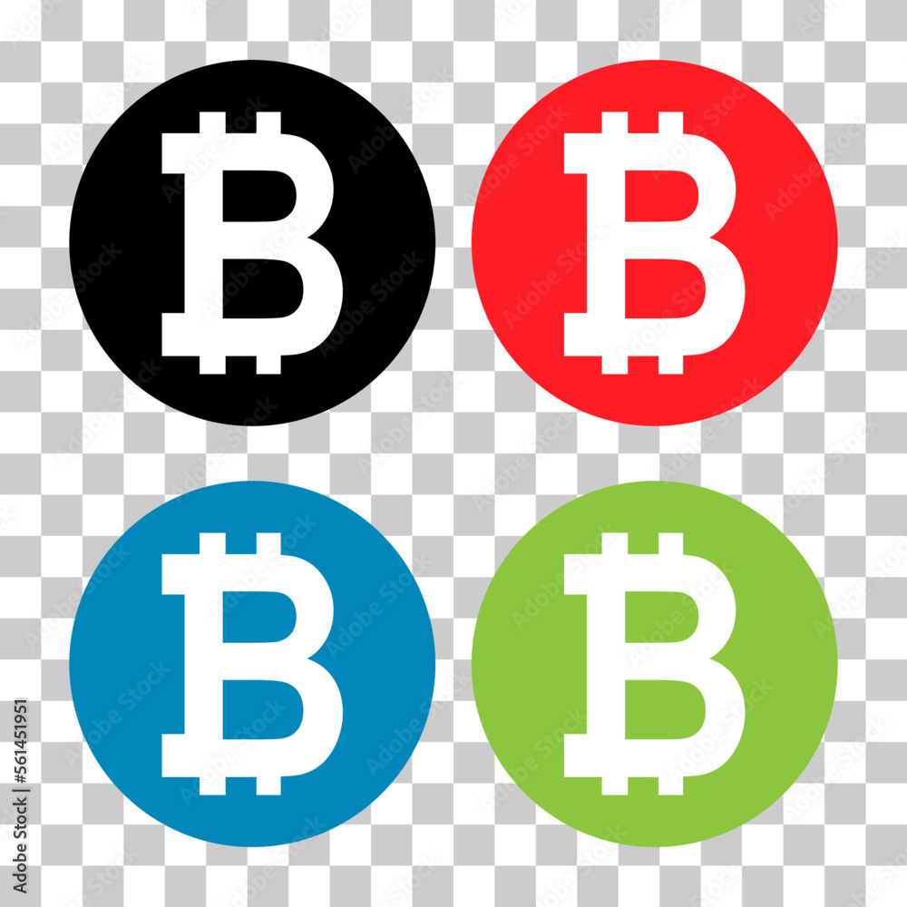 Set of Bitcoin web coin, internet electronic crypto design symbol, digital pay vector illustration Set of Bitcoin web coin, internet electronic crypto design symbol, digital pay vector illustration