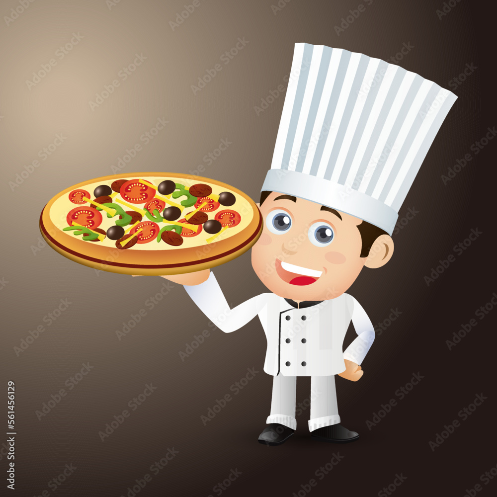 Chef with different poses. vector Chef with different poses. vector