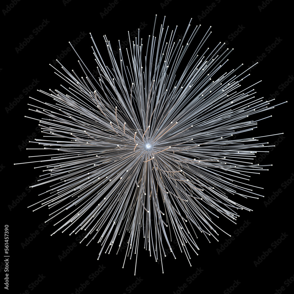 Obraz premium abstract shiny object, conceptual high-tech light design