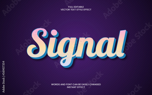 Signal Text Effect