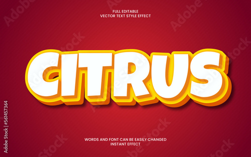 Citrus Text Effect