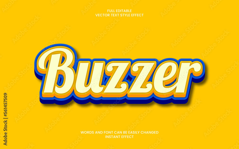 Fototapeta premium Buzzer Text Effect