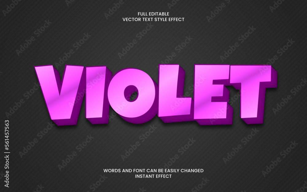 Violet Text Effect
