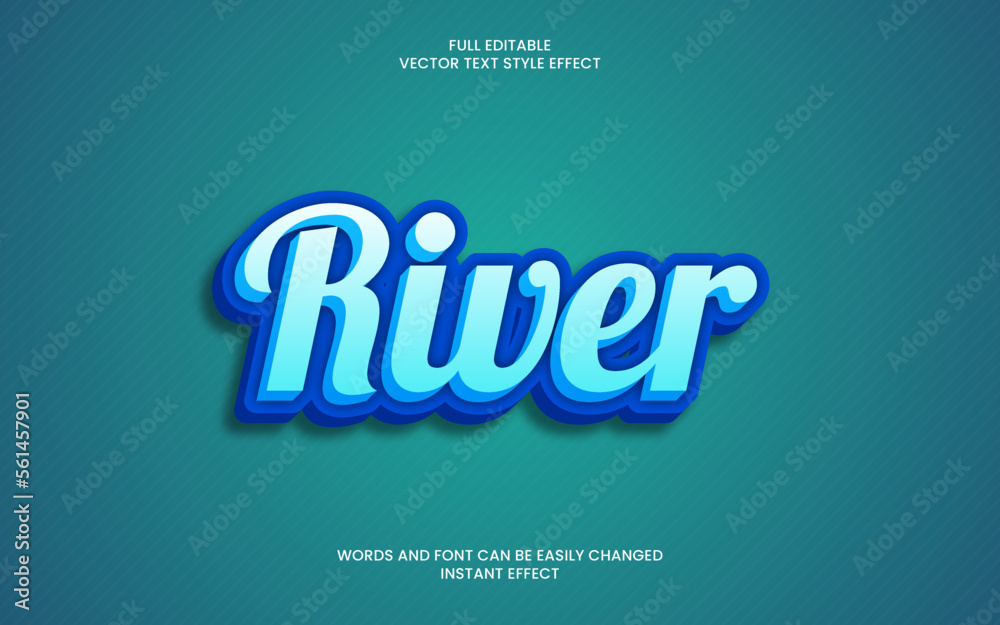 River Text Effect