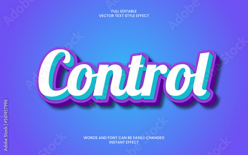 Control Text Effect