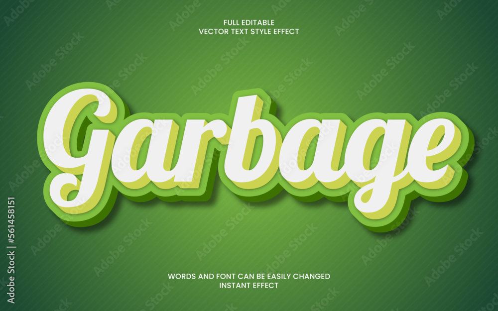 Garbage Text Effect Garbage Text Effect