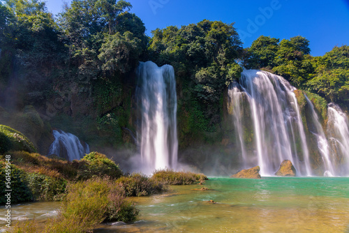 Ban Gioc waterfall on the border of Vietnam and China