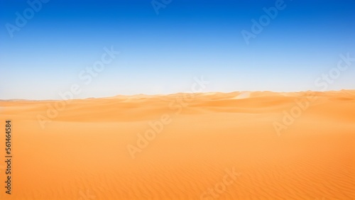 Desert Landscape with Desert sand dunes.