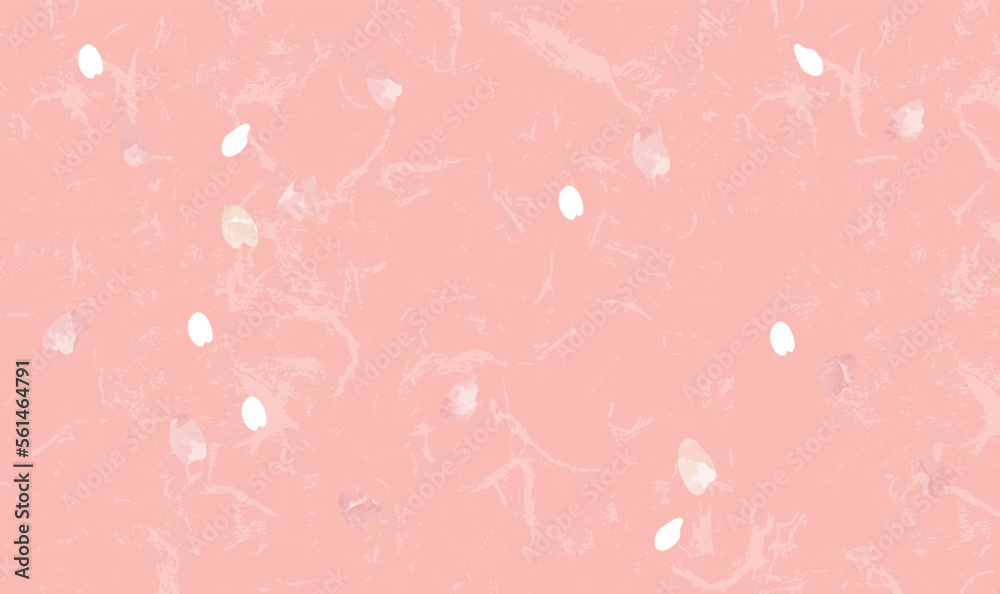 桜の水彩風　春の背景イラスト