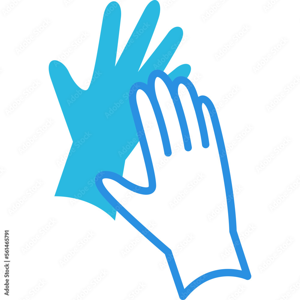 Fototapeta premium highfive gesture hand illustration for decoration, website, web, mobile app, printing, banner, logo, poster design,card,social media,template, etc.