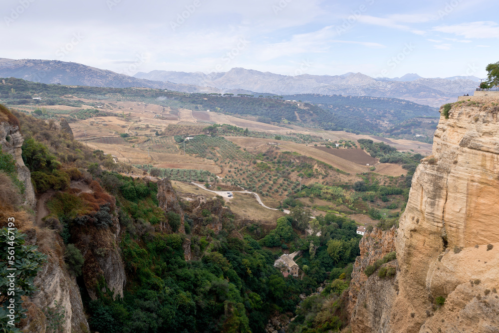 Ronda and its surrounding landscape, Andalusia, Spain