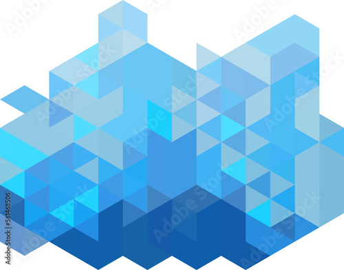 blue low poly pattern designs templates