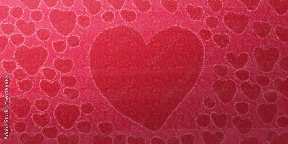 heart valentine background with a frame for text