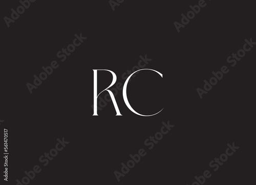 RC Initial  letter monogram icon logo design 