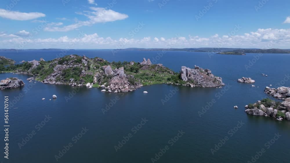 Aerial view of coast side by the great lake Victoria in Tanzania, Africa Aerial view of coast side by the great lake Victoria in Tanzania, Africa