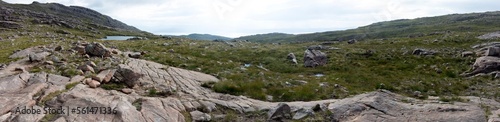 Panorama from Bealach na Ba Viewpoint - Applecross pass raod - Highlands - Scotland - UK