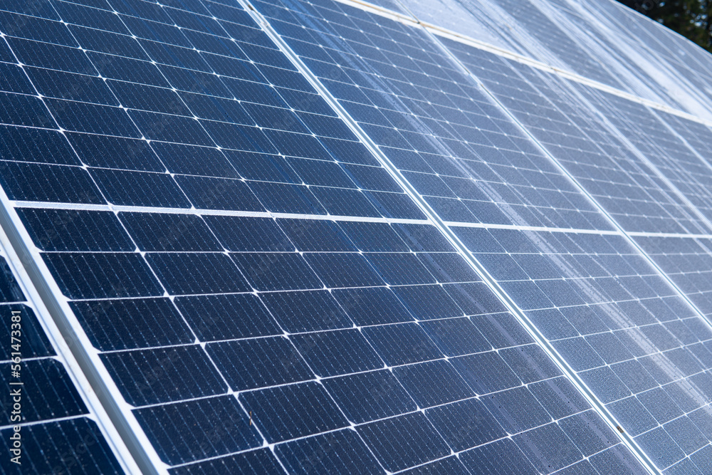 close-up of solar panels. Renewable energy, obtaining energy from the sun close-up of solar panels. Renewable energy, obtaining energy from the sun