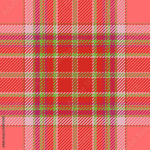 Plaid check pattern. Seamless fabric texture. Tartan textile print.