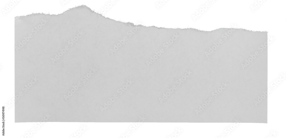 white paper sheets with ragged edges isolated