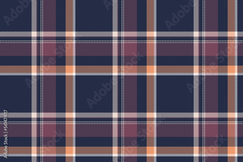 Plaid background, check seamless pattern. Vector fabric texture for textile print, wrapping paper, gift card or wallpaper.