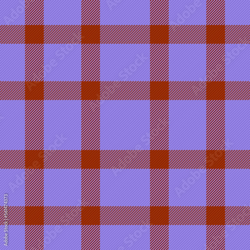 Check seamless tartan. Texture fabric plaid. Pattern vector textile background.