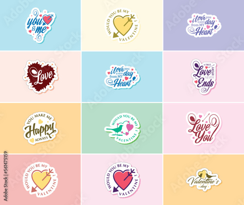 Love Lettering and Graphic Stickers for the Most Romantic Day of the Year