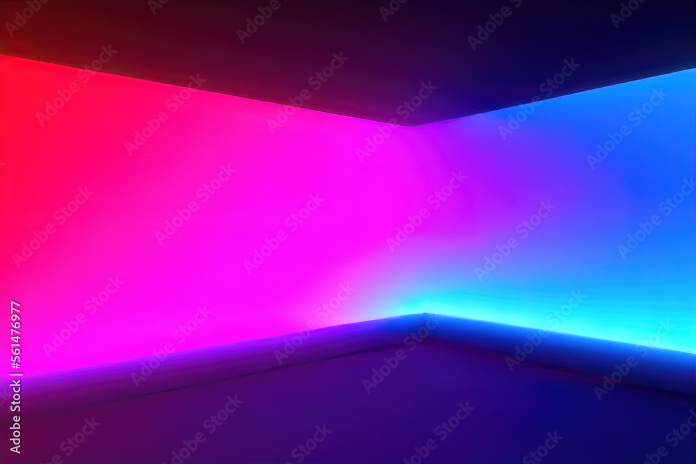 LED-Lit Room with Disco Decor and Fluorescent Laser LED-Lit Room with Disco Decor and Fluorescent Laser