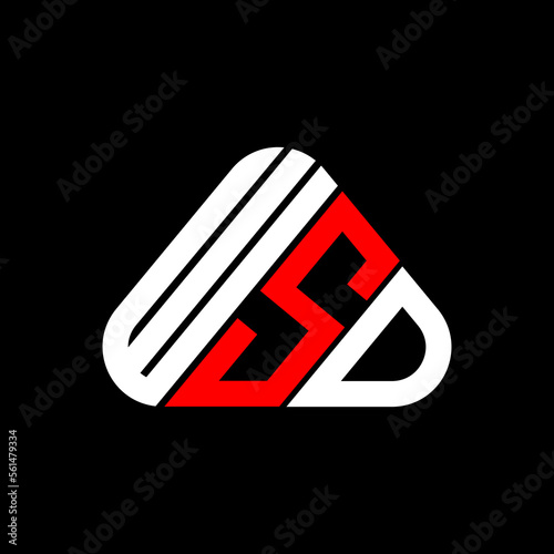 WSD letter logo creative design with vector graphic, WSD simple and modern logo. photo