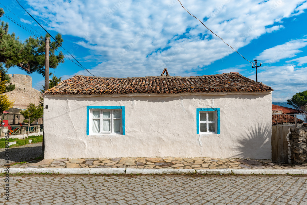 Beautiful small cottage farm house in the pretty town of Kilitbahir on the Gallipoli Peninsular overlooking the Dardanelles straight in western turkey  .