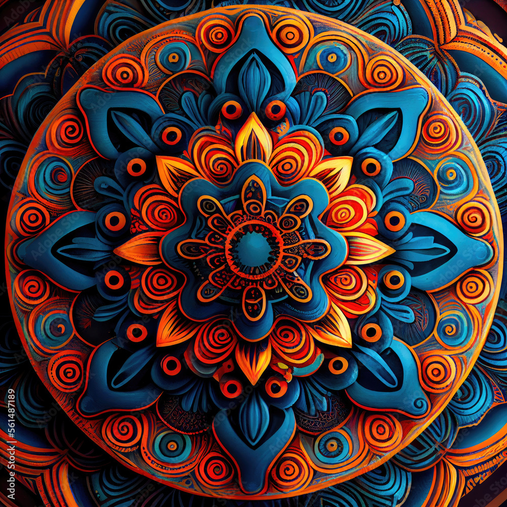 Sacred geometry mandala - By Generative AI