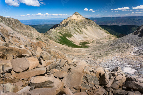 Mt. Daly from Capitol Peak in the summer photo