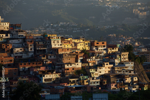 Los Erasos shanty neighborhood in Caracas, Venezuela.