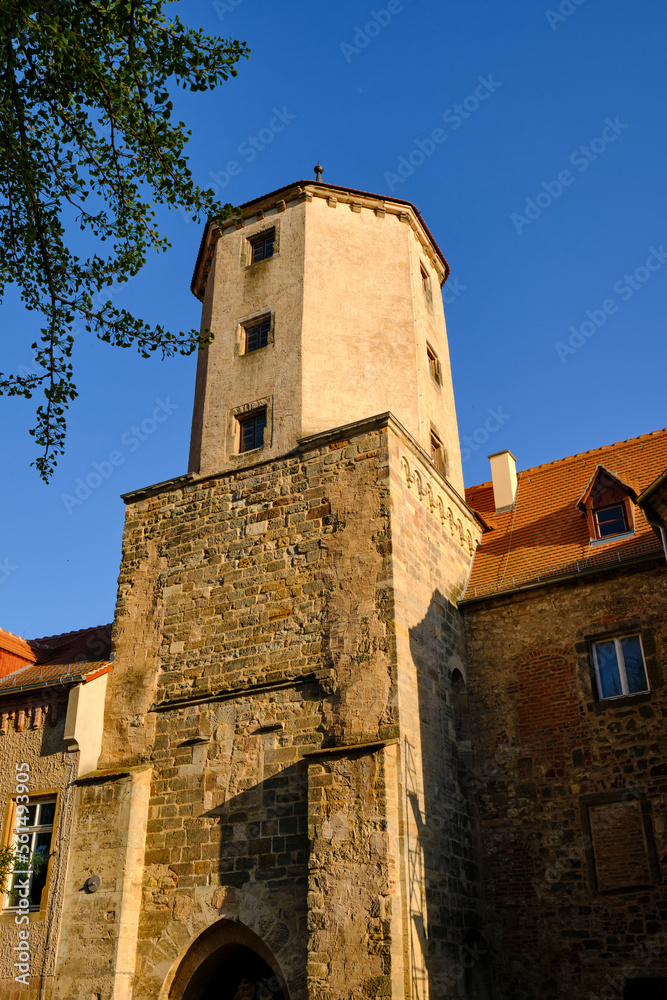 Schloss Goseck, zwischen Naumburg und Weißenfels gelegen, Naturpark Saale-Unstrut-Triasland, Burgenlandkreis, Sachsen-Anhalt, Deutschland