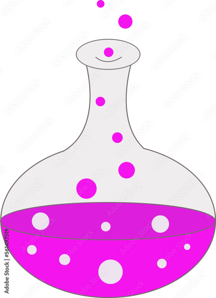 Bottle with poison clip art