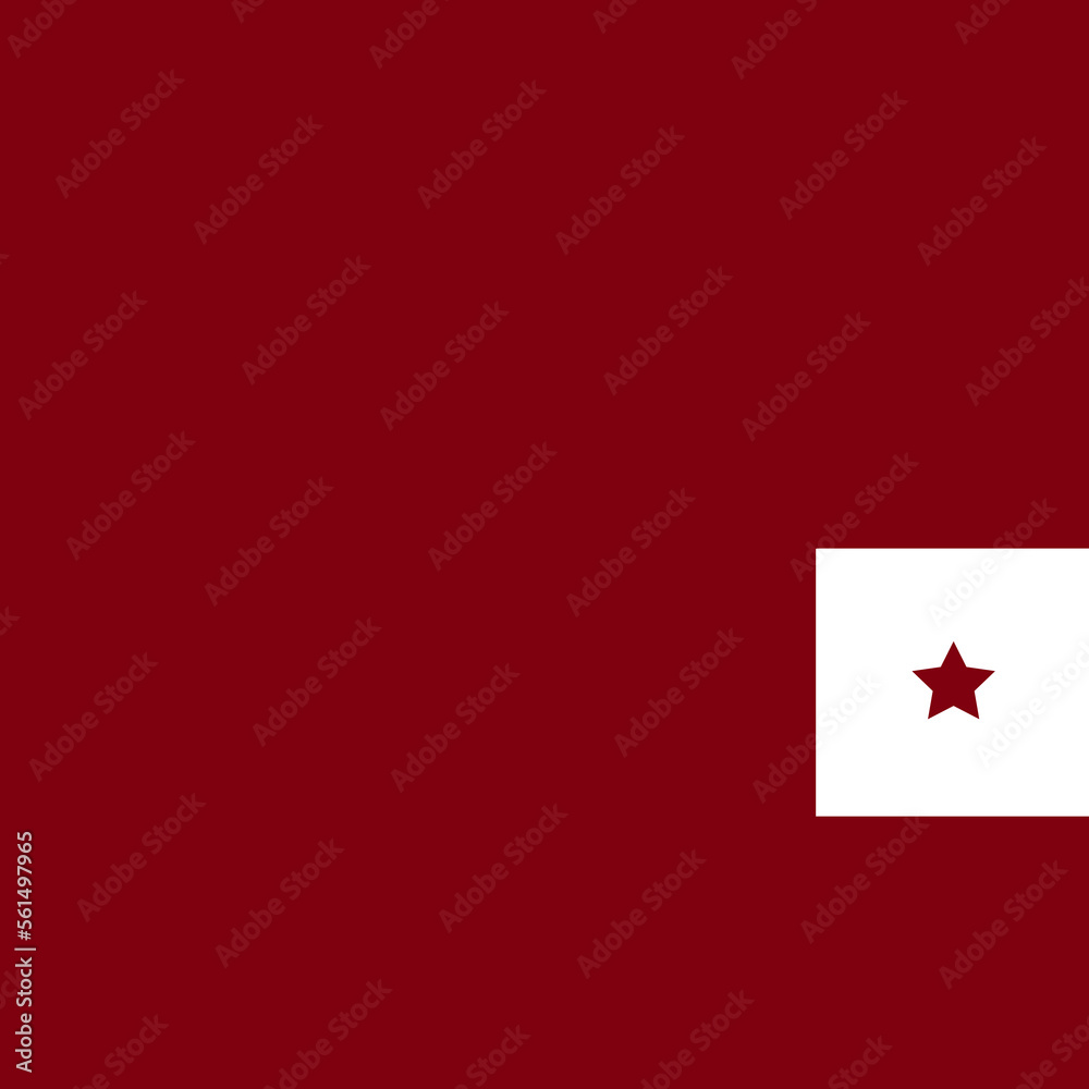 Fototapeta premium Color abstract geometric pattern with square and star. Seamless background in the style of the chinese flag. Viva magenta minimalism geometrical backdrop.