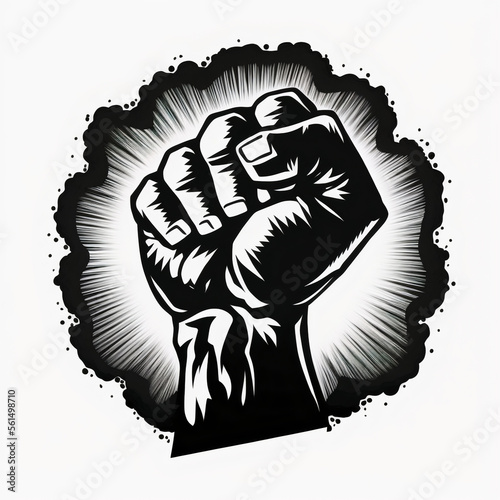 black power fist logo