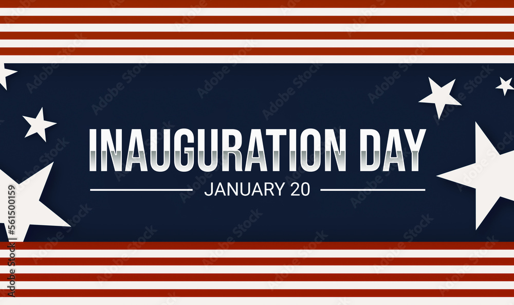 Day of Inauguration in the United States of America background with