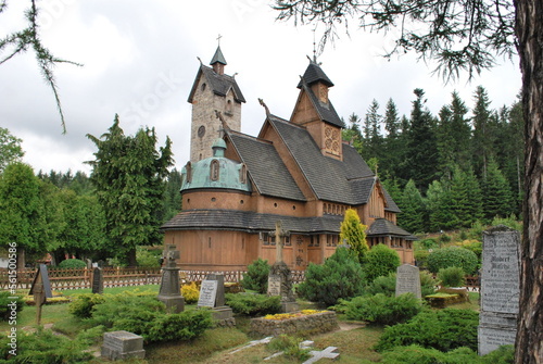 Vang Stave Church in Karpacz, Poland  © AgaMars