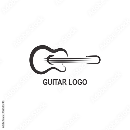 guitar logo design concept simple © badi
