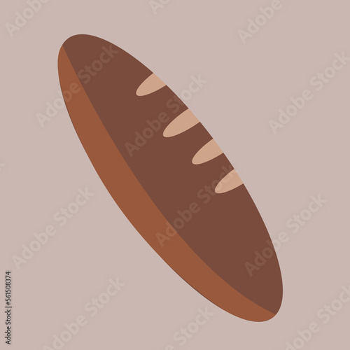 vector parisian bread that looks very tasty and appetizing