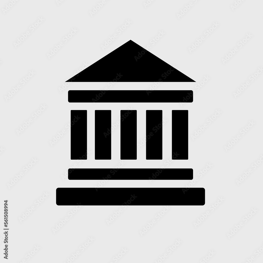 Authority icon isolated on white vector illustration Authority icon isolated on white vector illustration