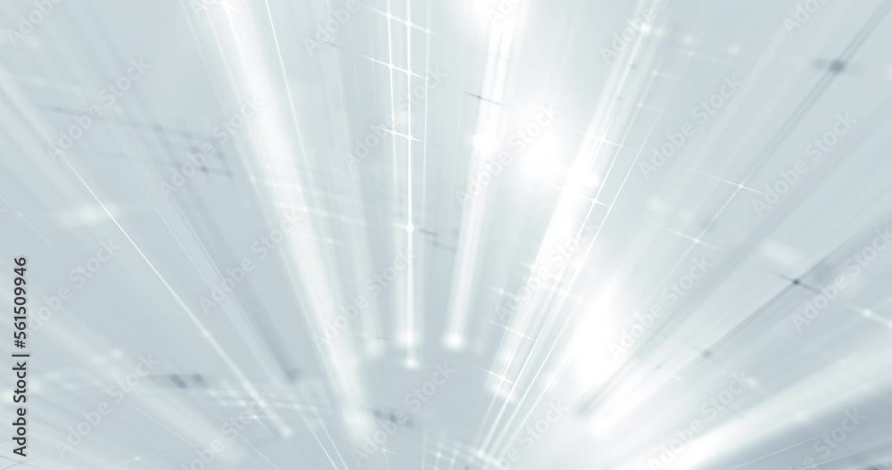 Data of Artificial intelligence with connections rays on white background. Information universe blockchain.
