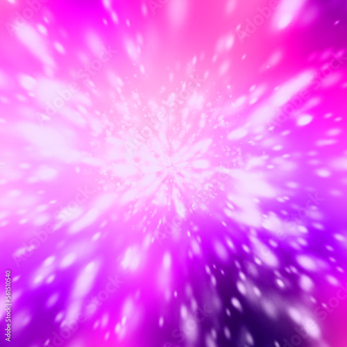 Pink magenta splash or explotion of liquid isolated on a black background