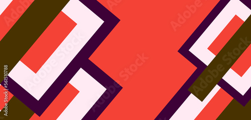 Abstract red background with shapes 