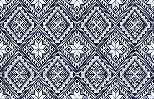 Geometric Ethnic pattern vector. African, American, Mexican, Western Aztec motif striped and bohemian pattern. designed for background,wallpaper,print, carpet,wrapping,tile,batik.vector illustratoin. 