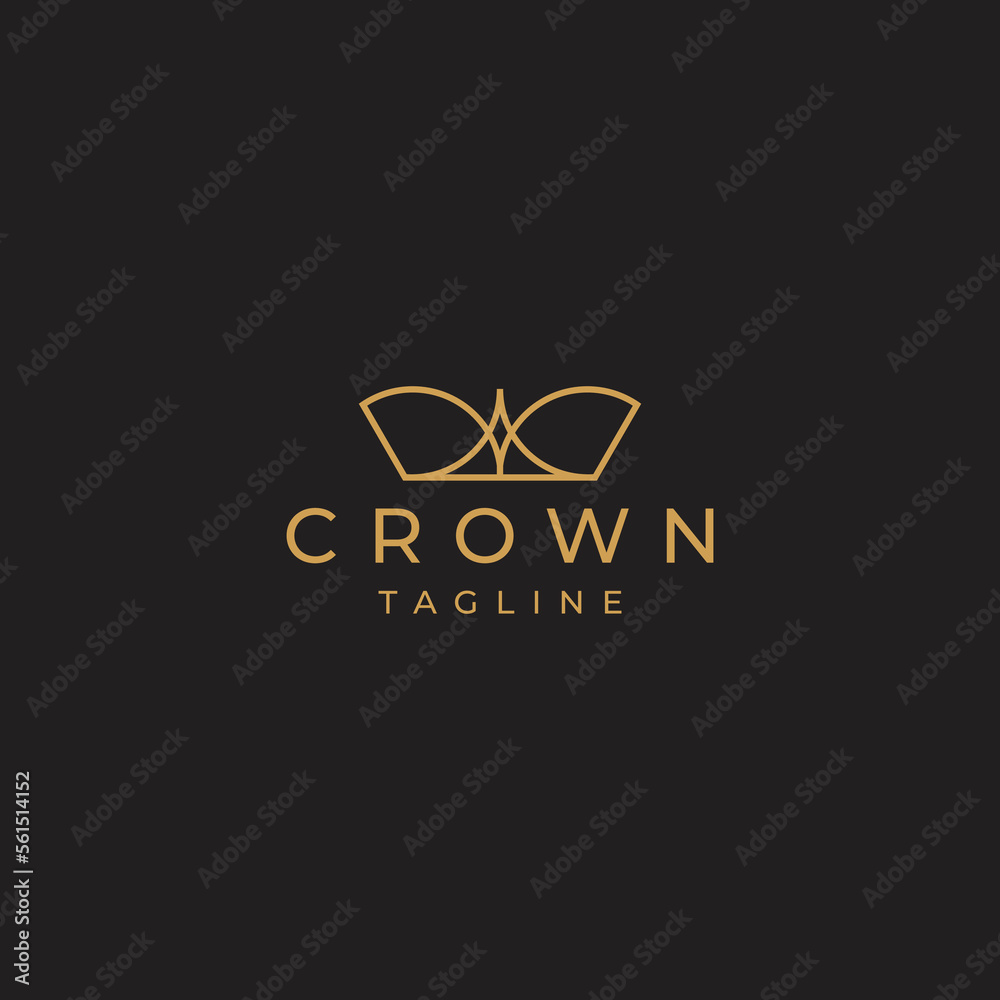 Crown logo design vector template Crown logo design vector template
